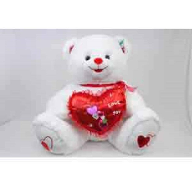 Bear I Love You Flower LED Music 28in