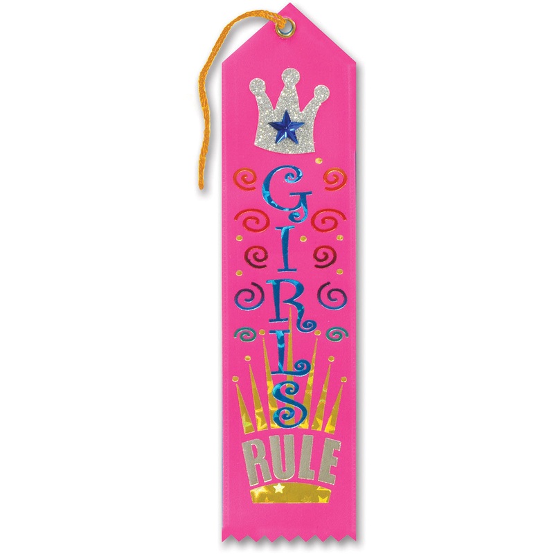 Girls Rule Jeweled Ribbon