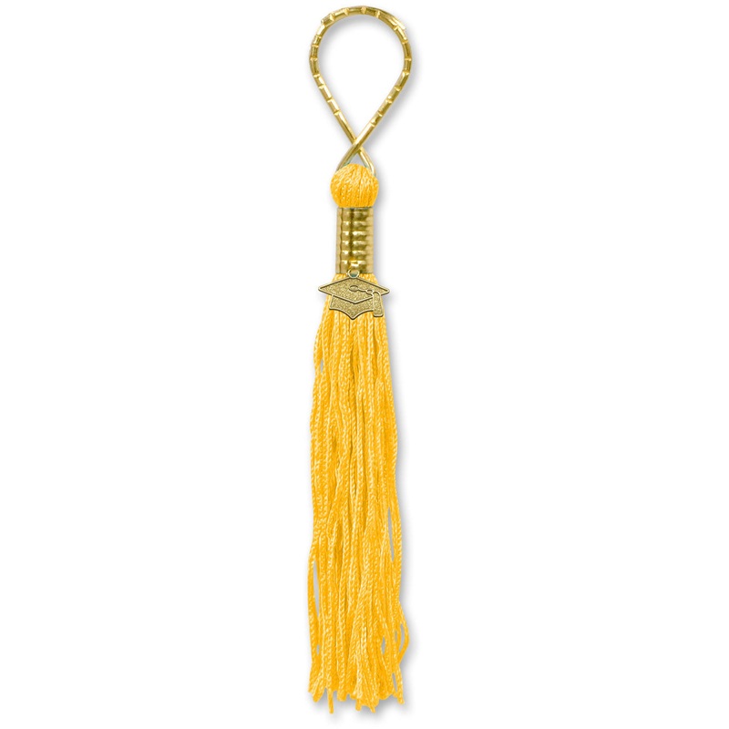 Gold Tasseled Key Chain