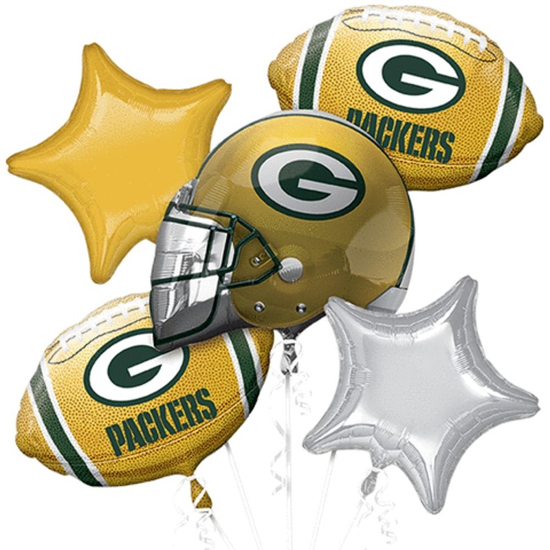 GREEN BAY PACKERS BOUQUET OF BALLOONS