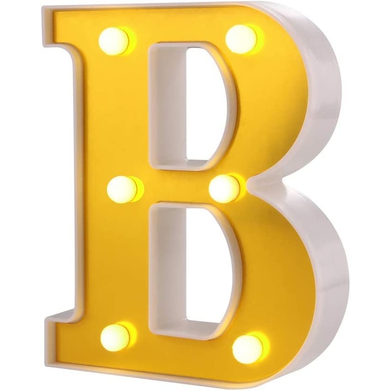 LED Golden Marquee Alphabet B-1PC