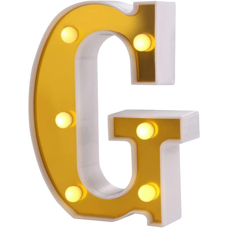 LED Golden Marquee Alphabet G-1PC