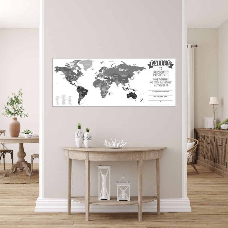 Missionary Called To Serve Deluxe Guessing Game Black and White | 1 ct