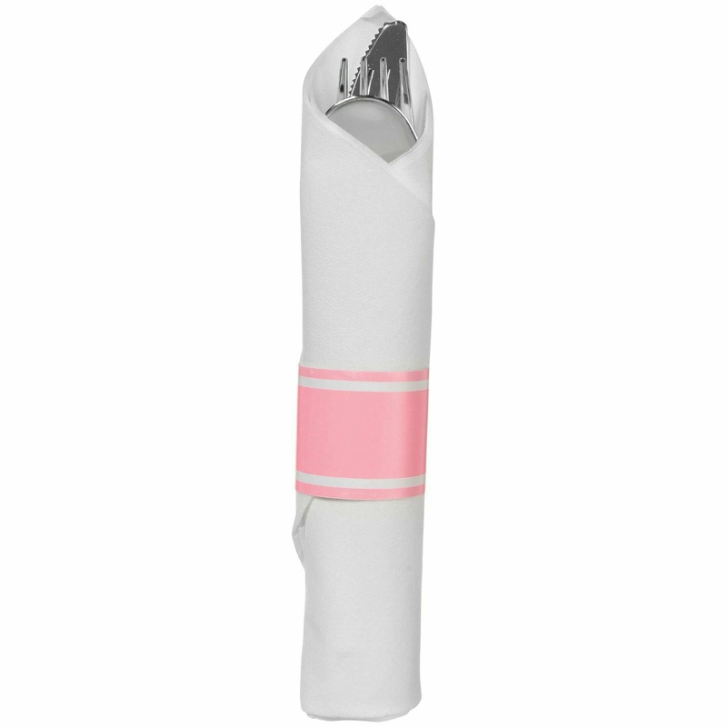 New Pink - Premium Rolled Cutlery