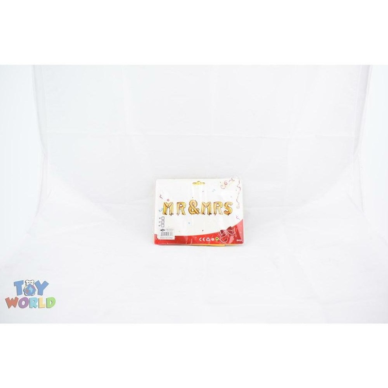 32in inMr and Mrsin Foil Balloon 1 Set/Pack - Gold