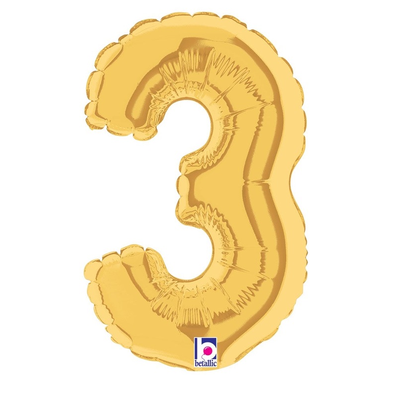 Betallic 3 Gold 7 inch Air-Filled Shape 1ct