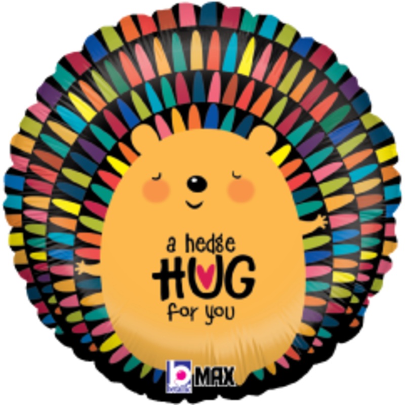 Betallic Hedge Hug for You 18 inch MAX Float Round Balloon Packaged 1ct