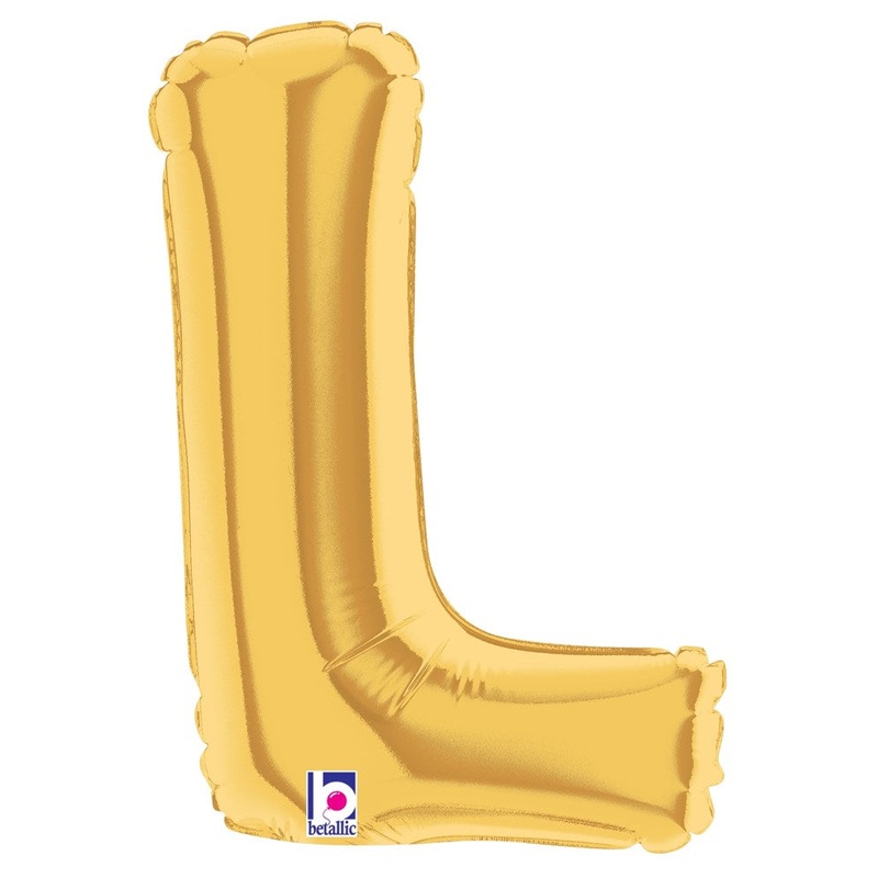 Betallic L Gold 7 inch Air-Filled Shape 1ct