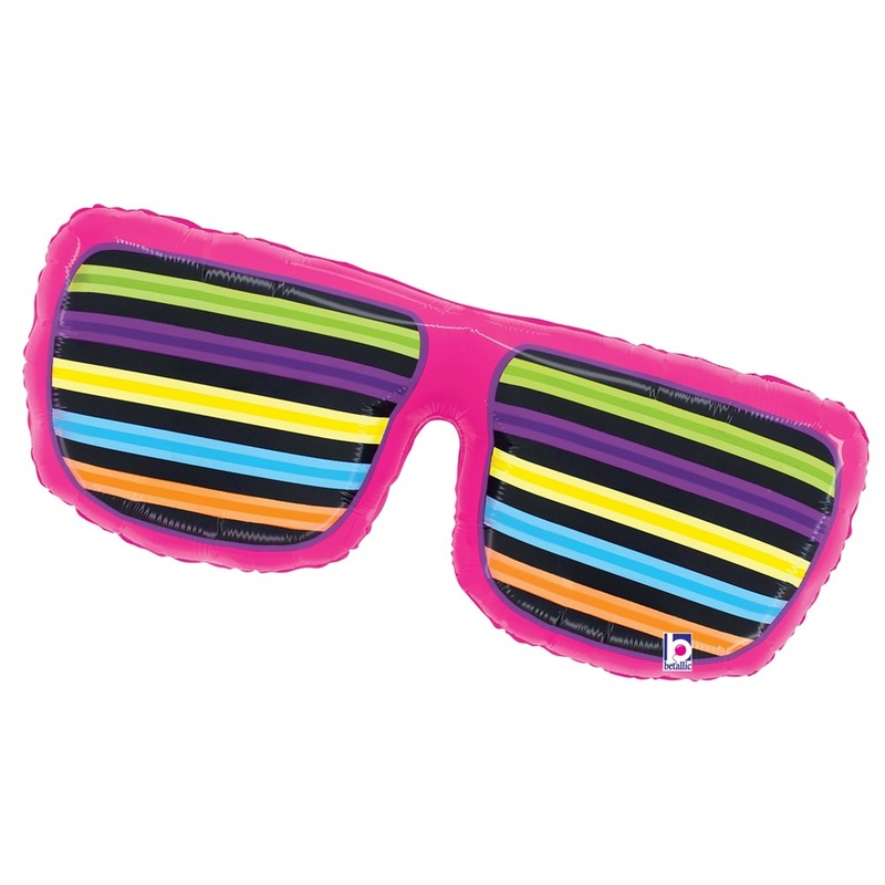 Betallic Neon Shades 31 inch Foil Balloon Packaged