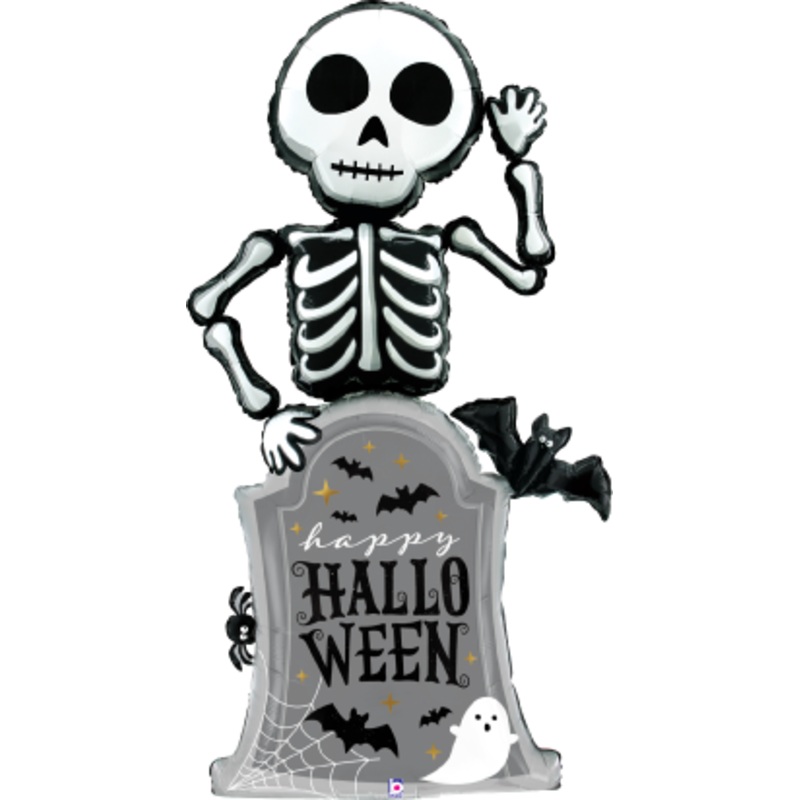 Betallic Special Delivery Skeleton 67inch Packaged Foil Balloon