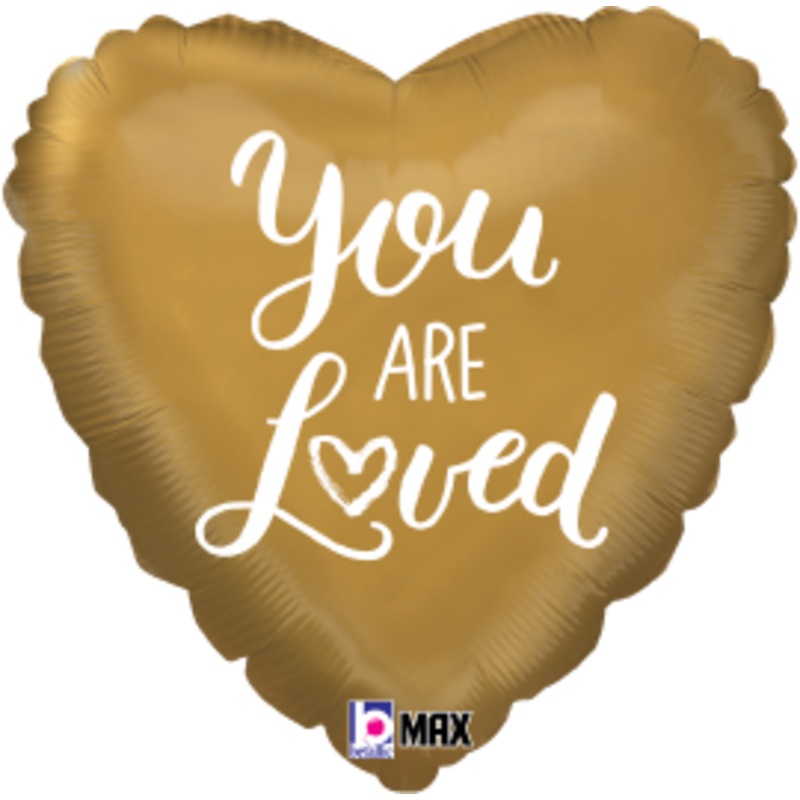 Betallic You are Loved 18 inch MAX Float Balloon Packaged 1ct