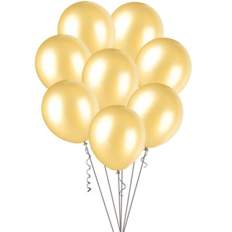 Gold Metallic Balloons 30cm (Pack of 100)