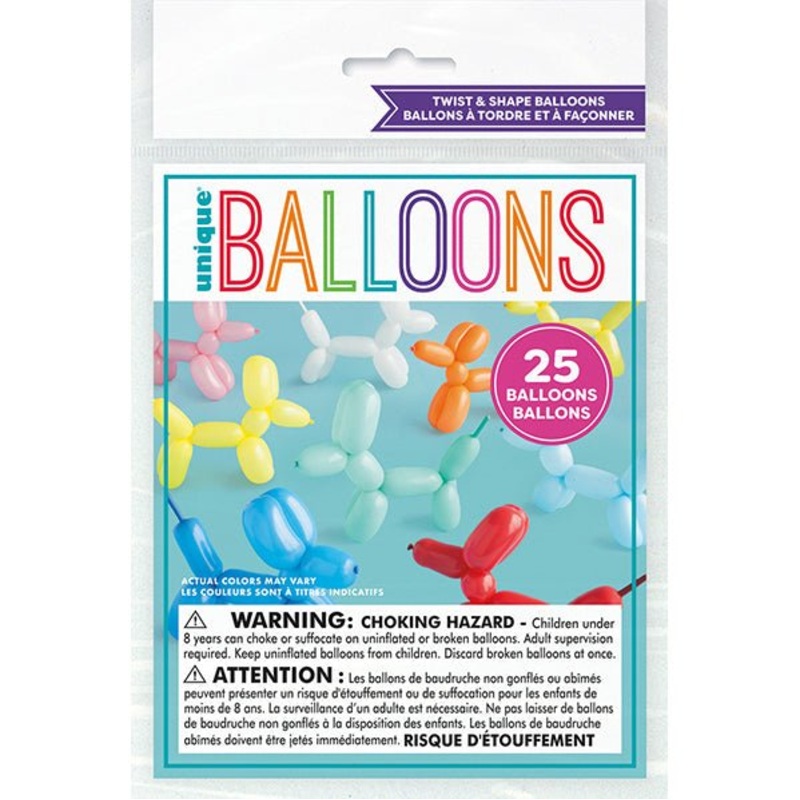 Twist and Shape Balloons (Pack of 25)