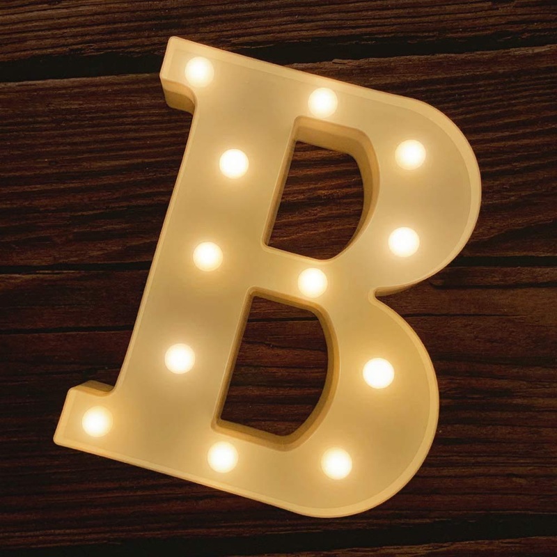 B Letter Light, Marquee Alphabet Light Letters for Room Decor Lights, Led Letters Alphabet for Decoration, Letter Lights for Birthday