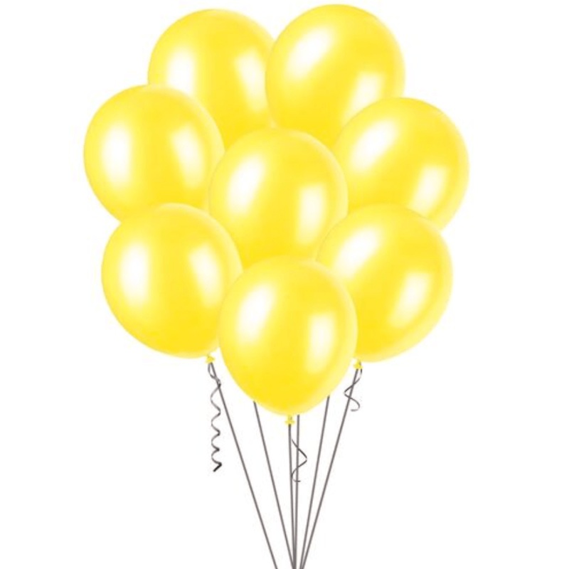 Yellow Decorator Balloons 30cm (Pack of 25)