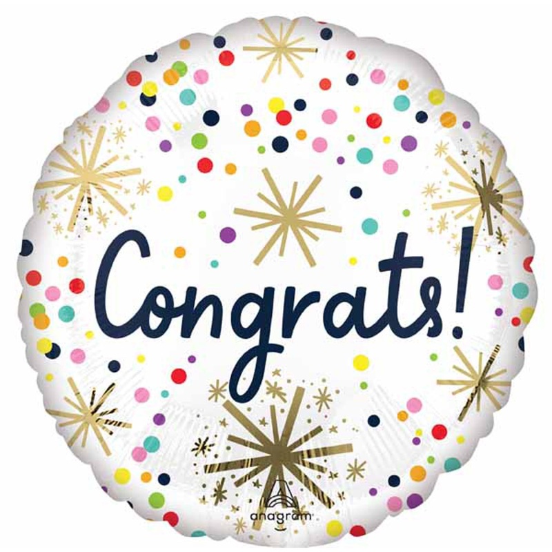 Confetti Congrats Balloon Package - 40 Count