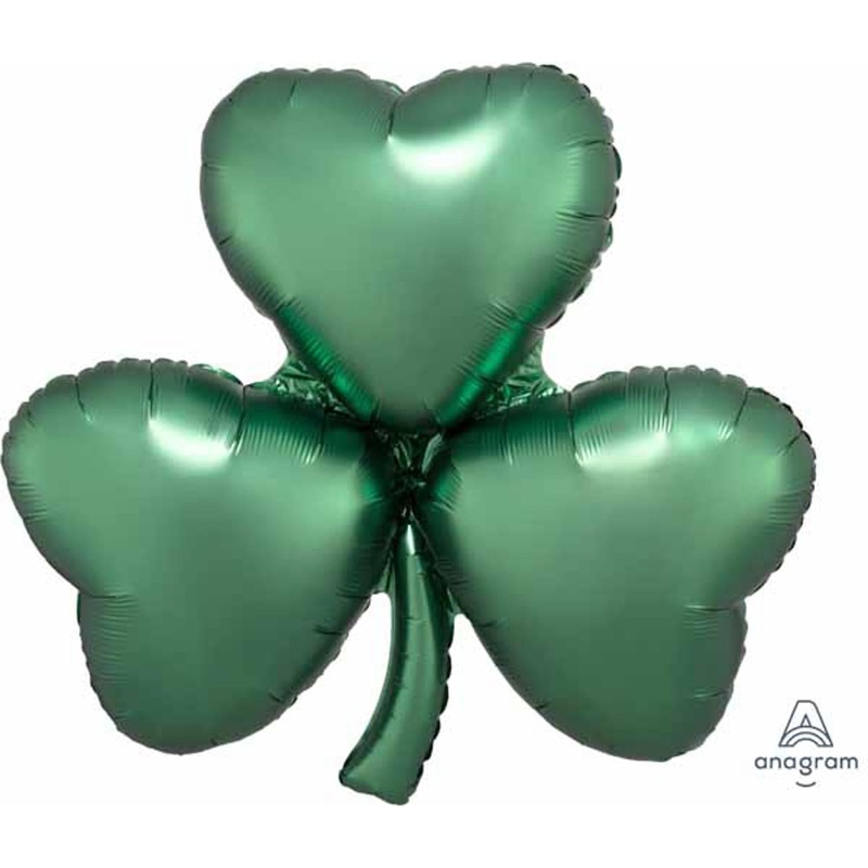 Emerald Shamrock 29" Foil Balloon - 3/Pack