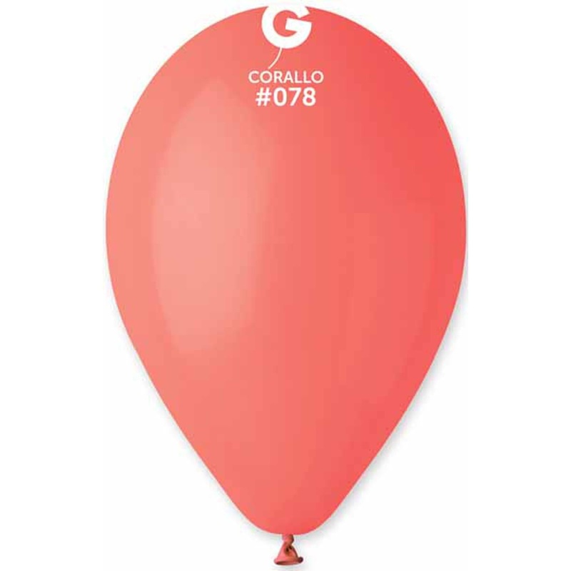 Gemar Coral Latex Balloons - Pack Of 50, 12 Inches