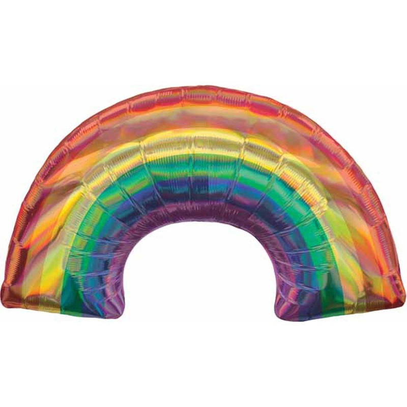 Iridescent Rainbow Number 40 Balloon Package