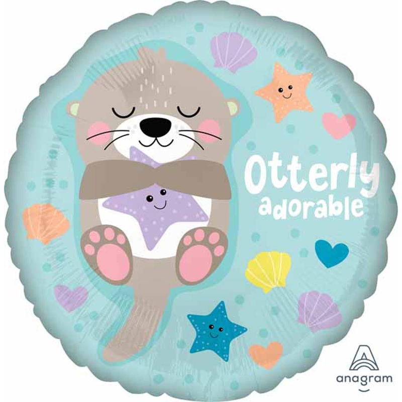 Otterly Adorable Balloon Package - 18" Round Helium Balloon
