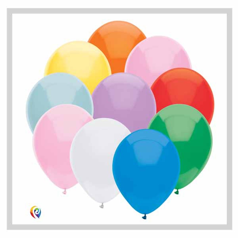 15-Pack Assorted Color Standard Balloons By Funsational