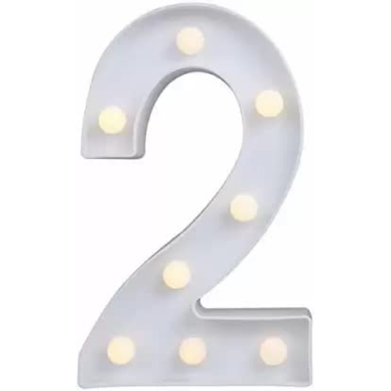 9 Inch Led Marquee Number Light Sign (Number 2)