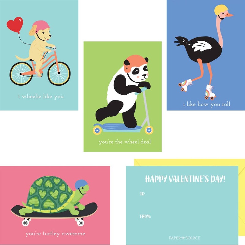 Assorted Wheeled Critters Valentines