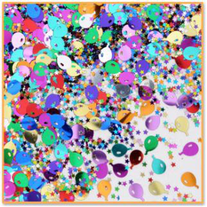 Balloons & Stars Confetti 1/2Oz Pack