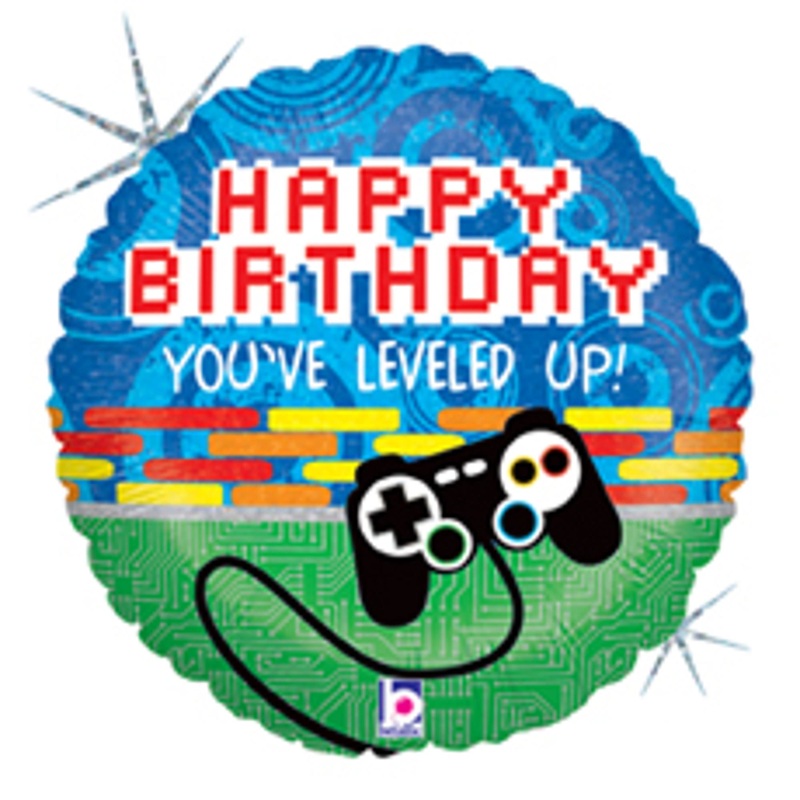 Game On! 18" Single Game Controller Birthday Balloon Pack (5/Pk)