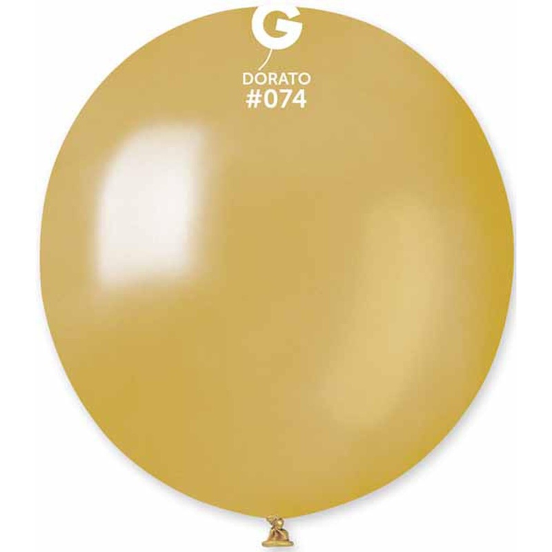 Pack Of 25 Gemar Metallic Dorato Balloons