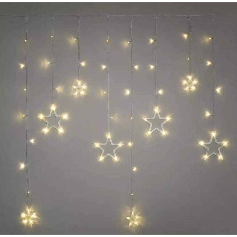 Cascade Curtain Stars Led Lights Backdrop