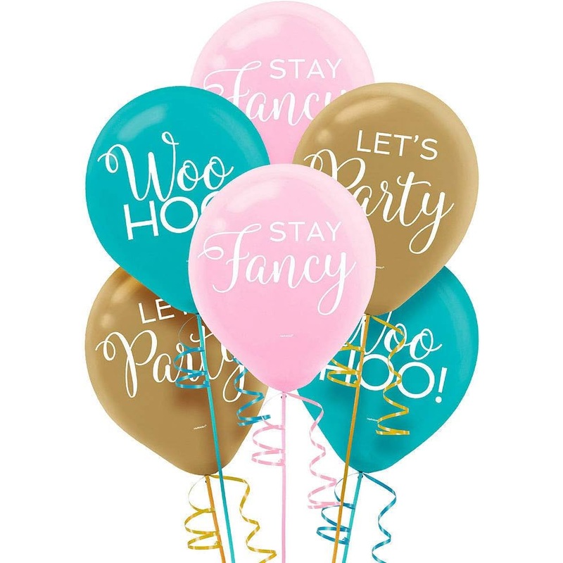 Confetti Fun Printed Latex Balloons 12 Inches Pack of 15