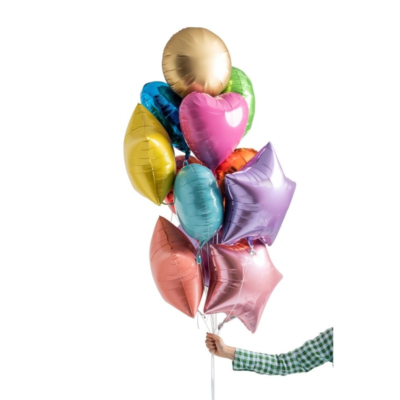 Foil Mega Rainbow Set Filled with Helium