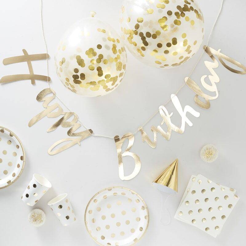 Gold Foiled Birthday Party in a Box S6053