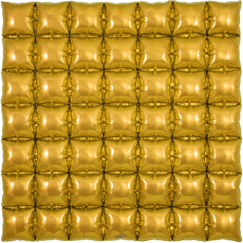 Gold Waffle Hanging Decoration 36Inches Air-Filled
