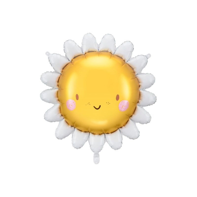 Happy Daisy Foil Balloon Filled with Helium