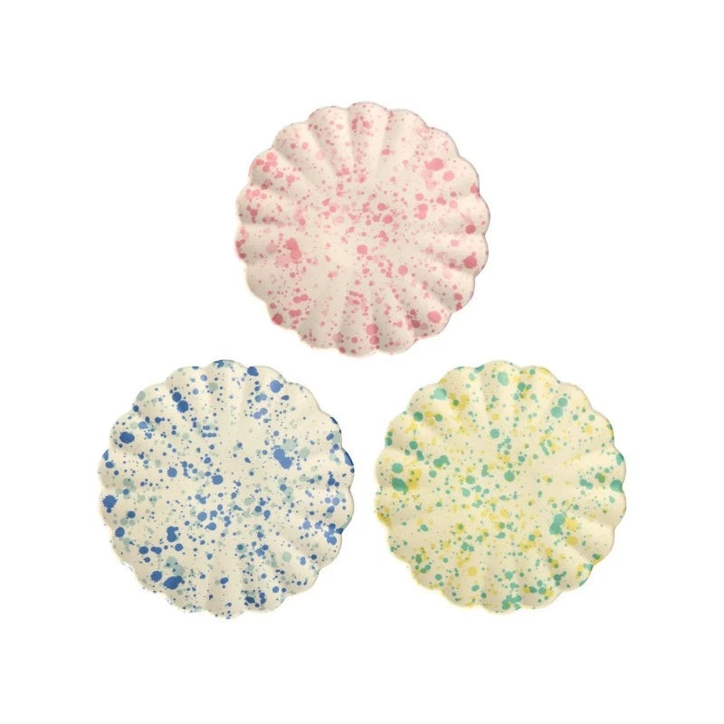 Meri Meri Speckled Bamboo Fibre Reusable Small Side Plates - 6 Pack