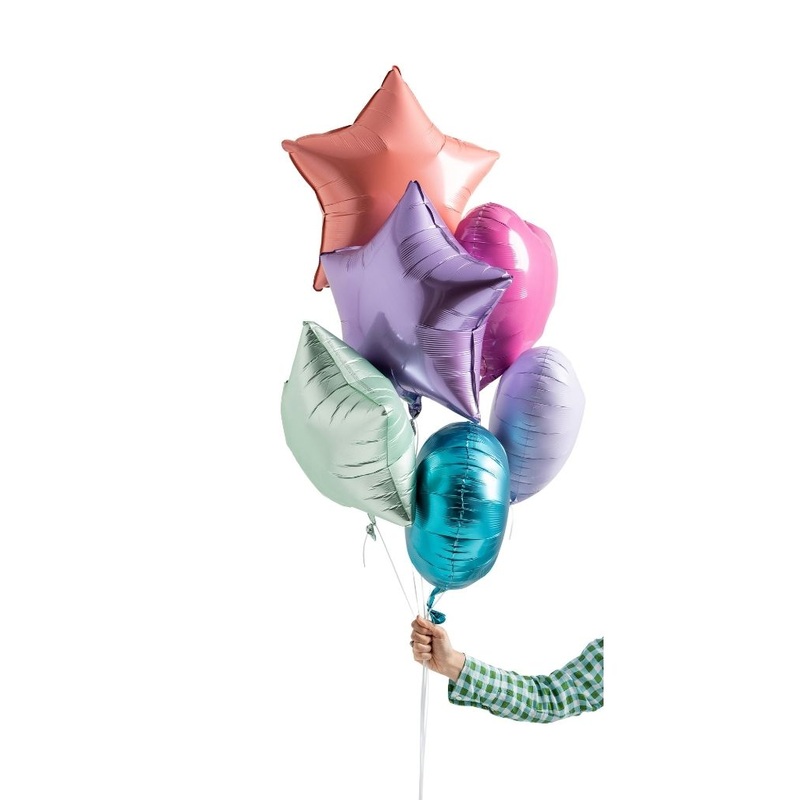 Mermaid Foil Balloon Set Filled with Helium