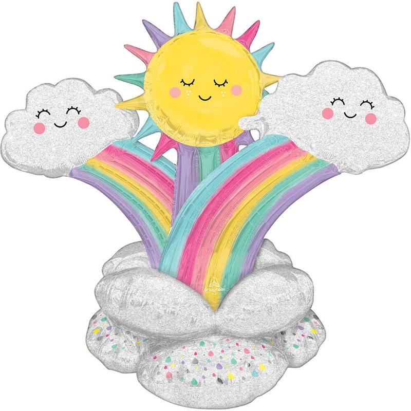 Rainbow Stacker Foil Balloon 49Inches Air-Filled