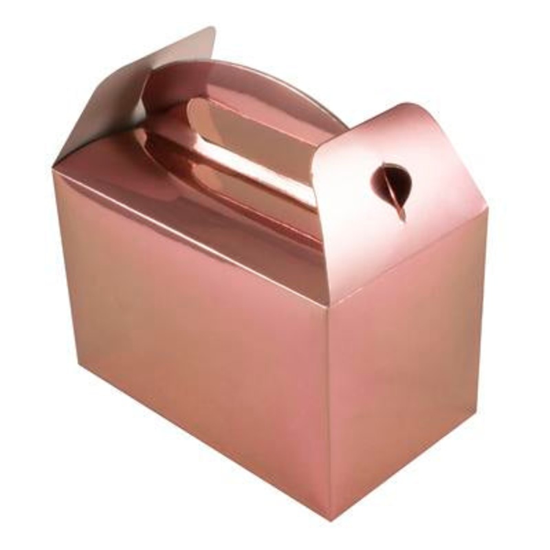 Rose Gold Foiled Party Boxes (6pcs)