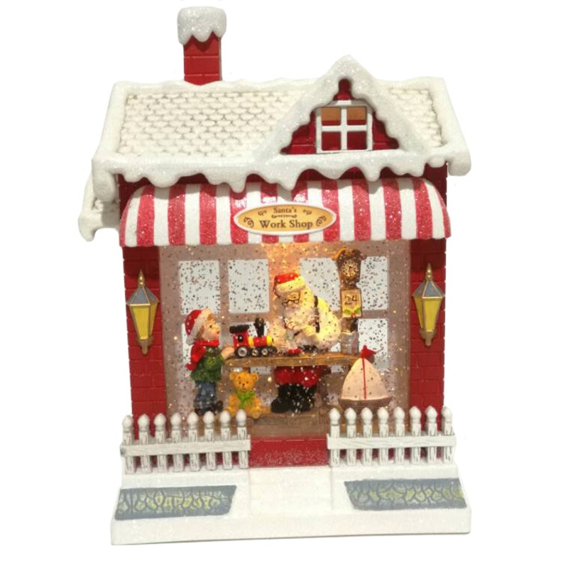 Santa's Workshop LED Snow House