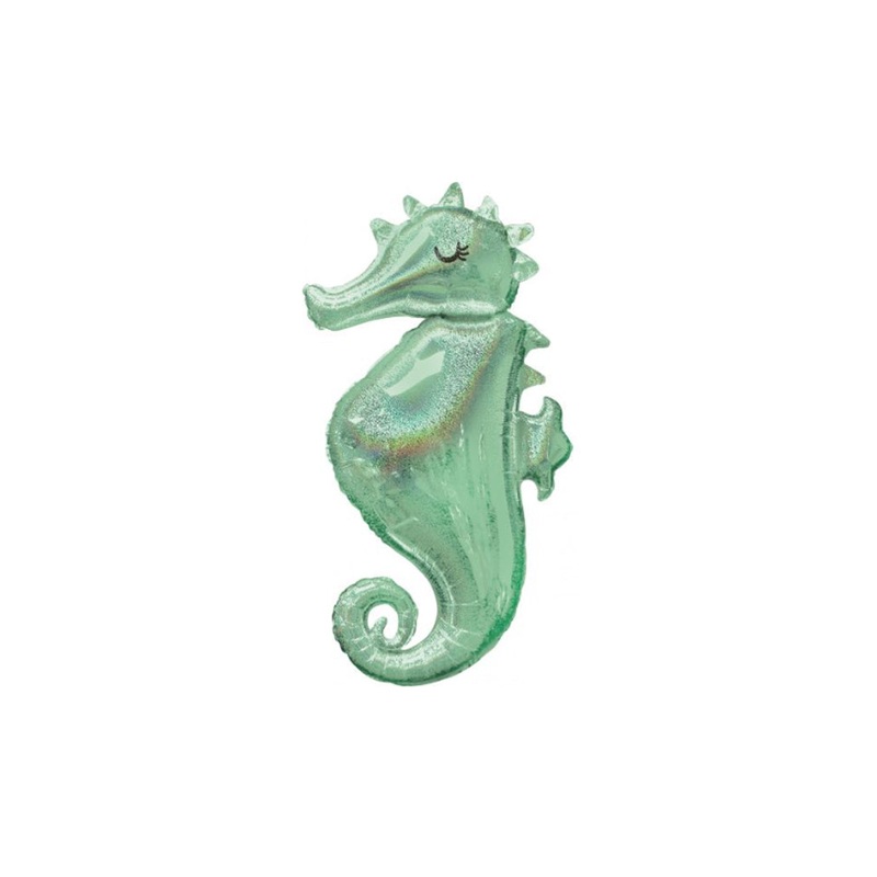 Seahorse Foil Balloon Filled with Helium