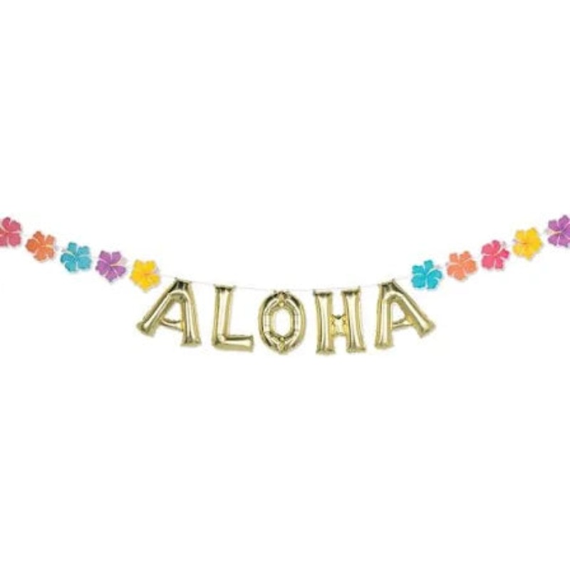 Summer Aloha Air-Filled Balloon Banner