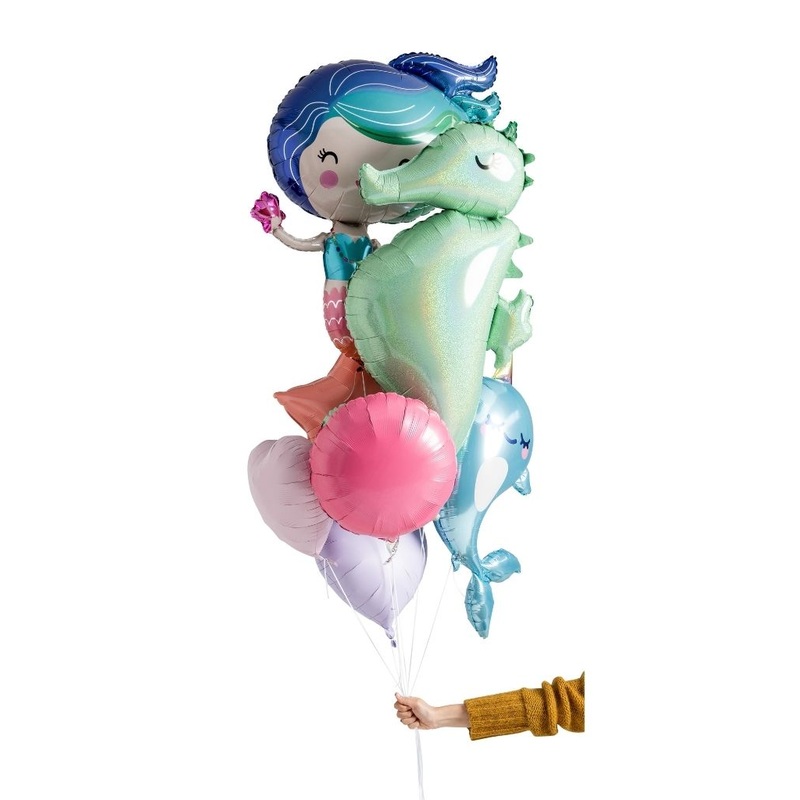 Under the Sea Foil Balloon Bouquet Filled with Helium