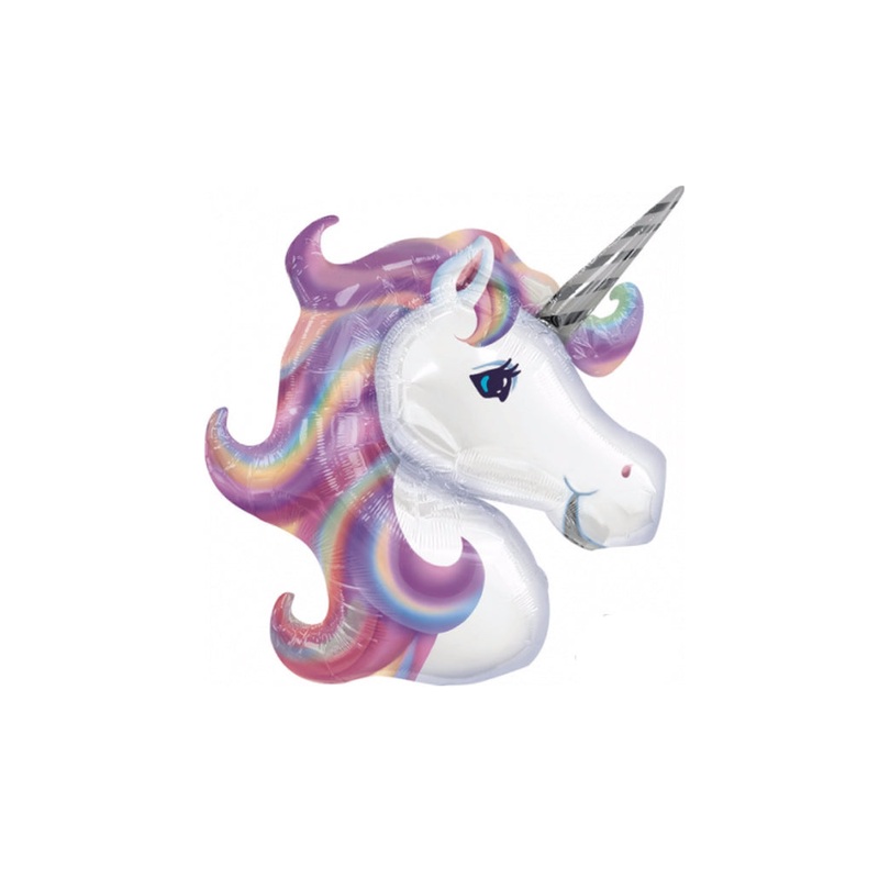 Unicorn Pastel Foil Balloon Filled with Helium