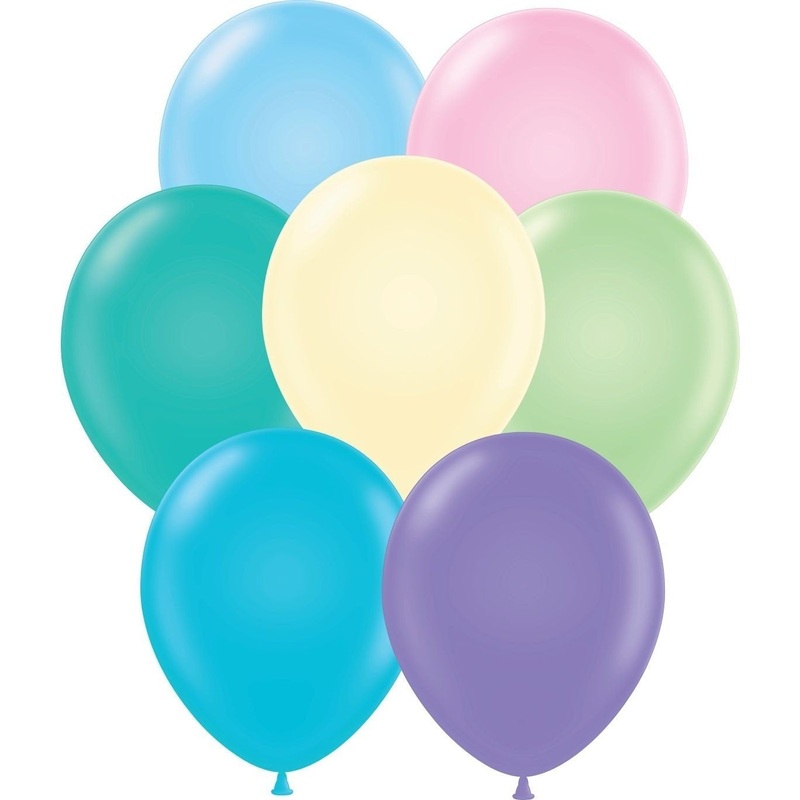 11" Tuftex Balloons (100 Per Package) Pastel Assorted