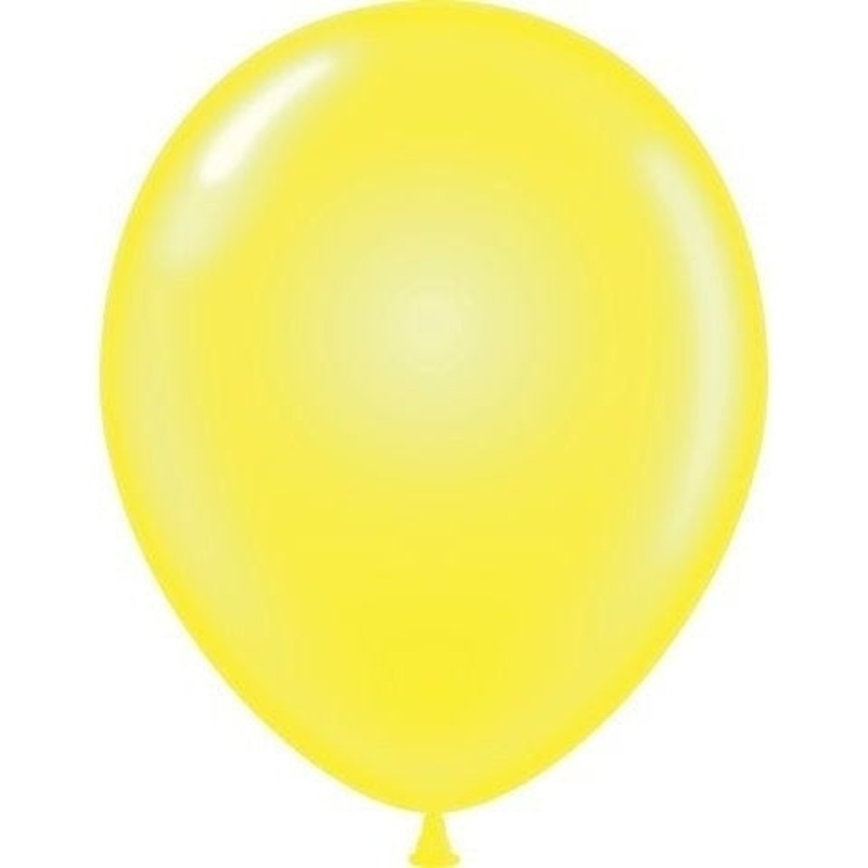 11" Tuftex Balloons (12 Per Package) Clear Yellow