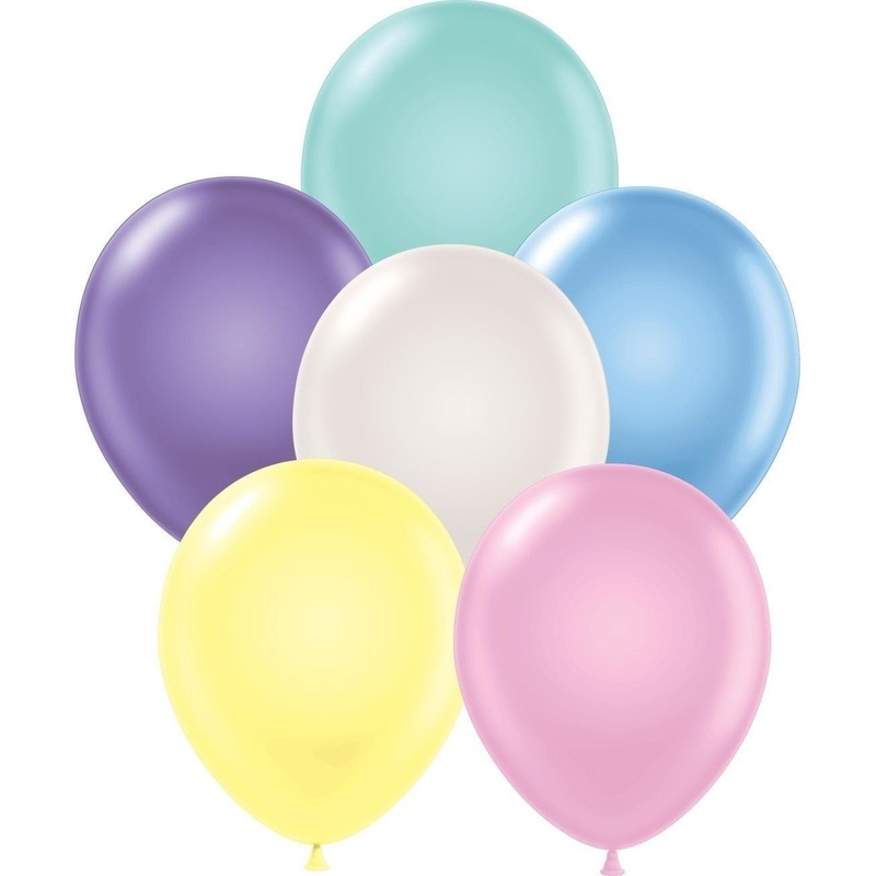 11" Tuftex Balloons (12 Per Package) Pearl Assorted