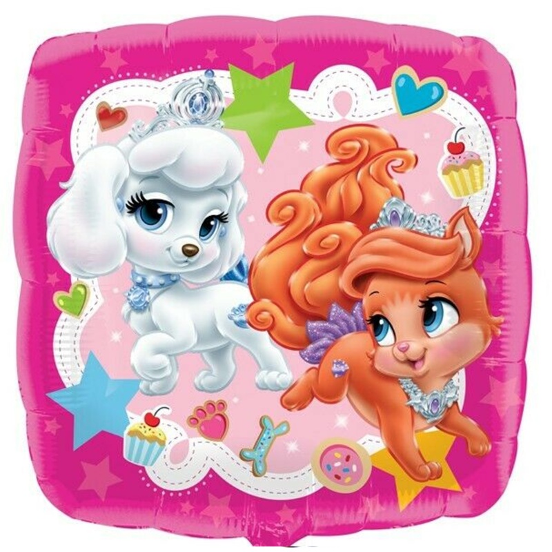 COLLECTION ONLY -  1 Whisker Haven Palace Pets Licensed Standard Foil Balloon Filled with Helium & Dressed with Ribbon & Weight