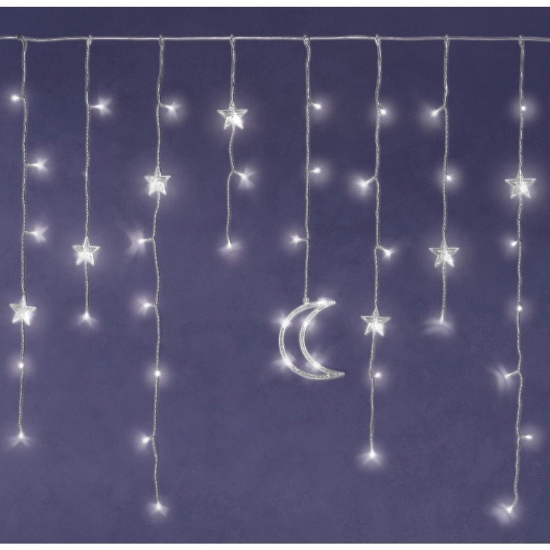 LED Lighted Star and Moon Decoration